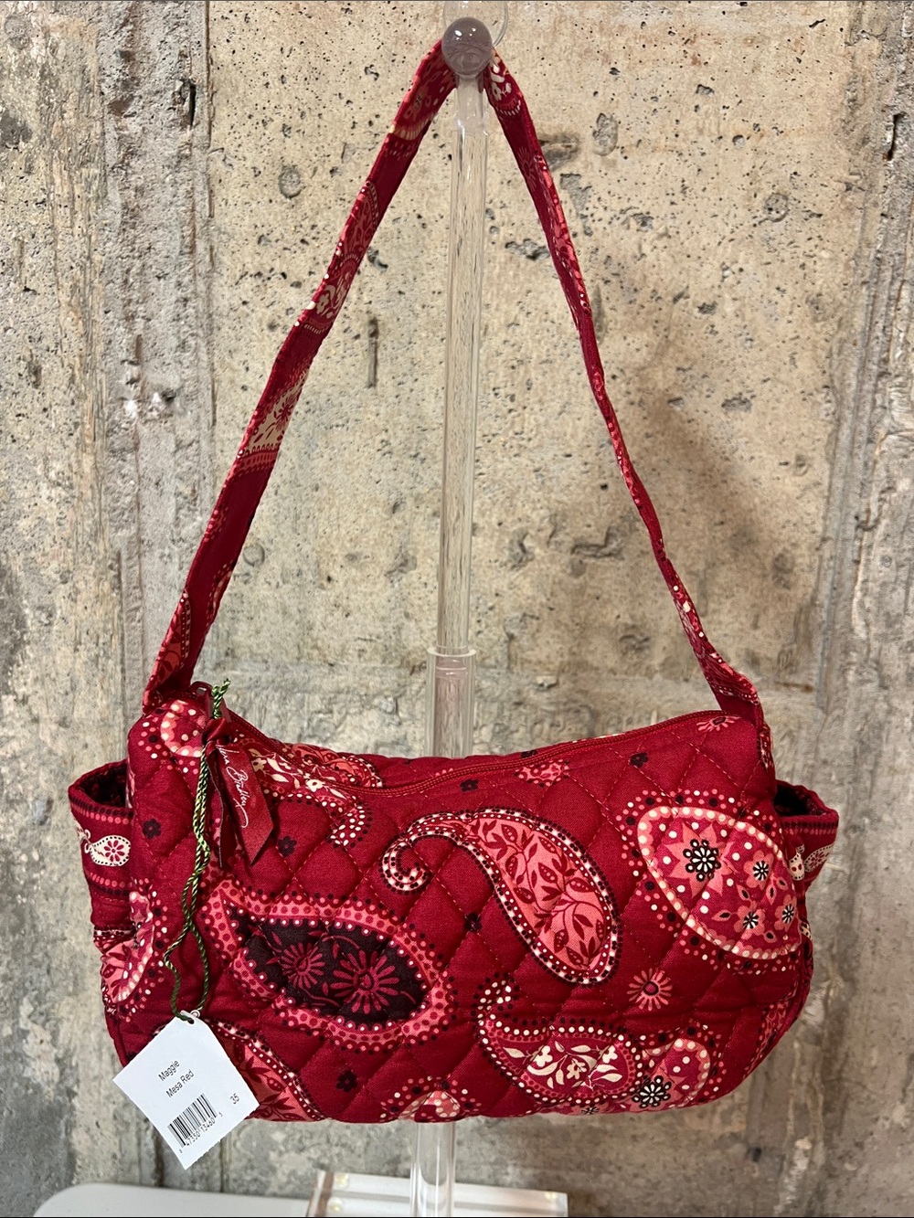 Vera Bradley Mesa Red Maggie Shoulder Bag NWT